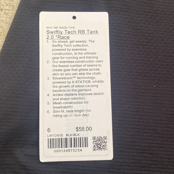 Lululemon Swiftly Tech RB Tank 2.0 *Race Length - Picture 2 of 6